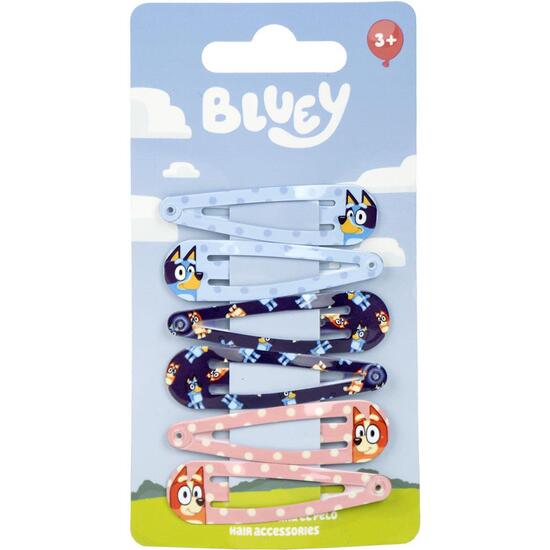 ACCESORIOS PELO CLIPS 6 PIEZAS BLUEY image 0