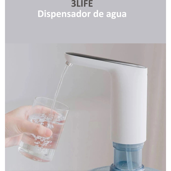 DISPENSADOR AUTOMATICO DE AGUA XIAOMI MIJIA 3LIFE CON ADAPTADOR PARA BOTELLAS Y GARRAFAS image 0