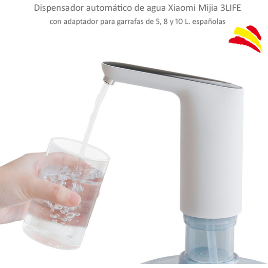 DISPENSADOR AUTOMATICO DE AGUA XIAOMI MIJIA 3LIFE CON ADAPTADOR PARA BOTELLAS Y GARRAFAS image 1