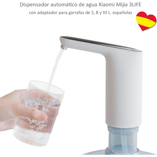 DISPENSADOR AUTOMATICO DE AGUA XIAOMI MIJIA 3LIFE CON ADAPTADOR PARA BOTELLAS Y GARRAFAS image 2