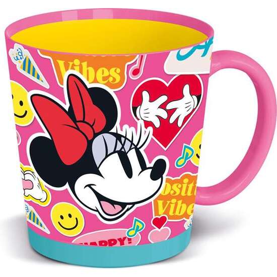 TAZA ANTIVUELCO MINNIE MOUSE FLOWER POWER 410 ML image 0