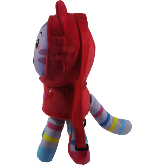 MOCHILA PELUCHE DJ CAPUCHA LA CASA DE MUÑECAS DE GABBY 38CM image 4
