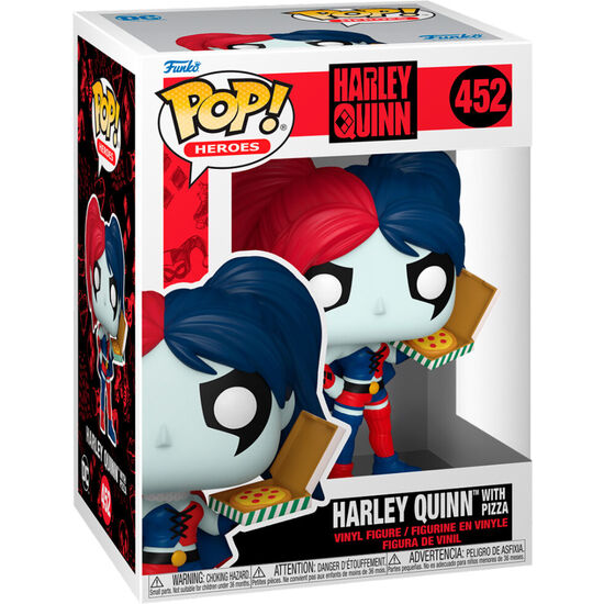 FIGURA POP DC COMICS HARLEY QUINN WITH PIZZA image 1