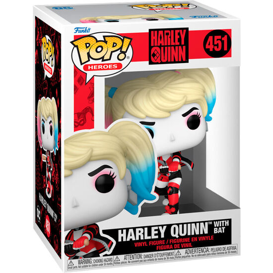 FIGURA POP DC COMICS HARLEY QUINN WITH BAT image 1