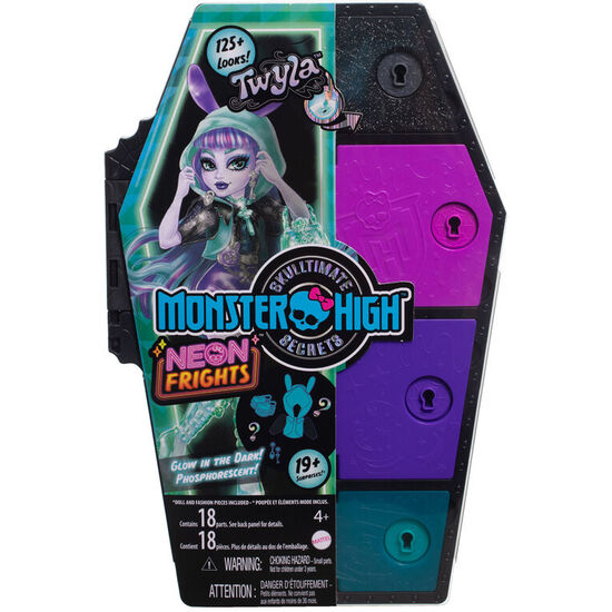 MUÑECA TWYLA SKULLMATE SECRETS NEON FRIGHTS MONSTER HIGH 25CM image 1
