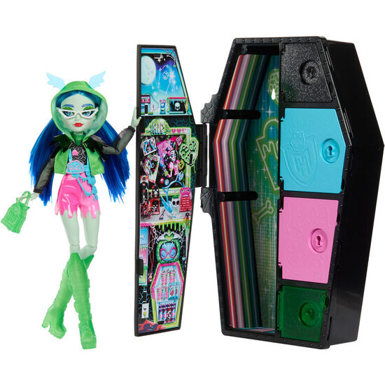 MUÑECA GHOULIA SKULLMATE SECRETS NEON FRIGHTS MONSTER HIGH 25CM image 0