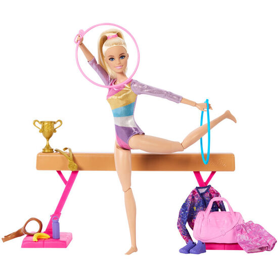 MUÑECA GIMNASTA + SET JUEGO BARBIE image 1