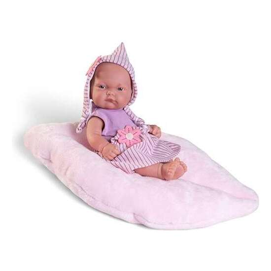 MUÑECA PITU PAREJITA BOSQUE NIÑA 26 CM CON CAPOTA,PETO Y COJIN CAMITA. image 0