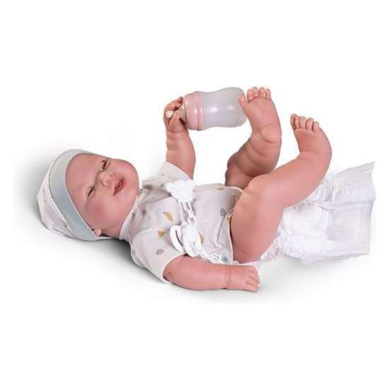 MUÑECA RECIÉN NACIDA MIA HACE PIPÍ CON CANASTILLA 42 CM image 4