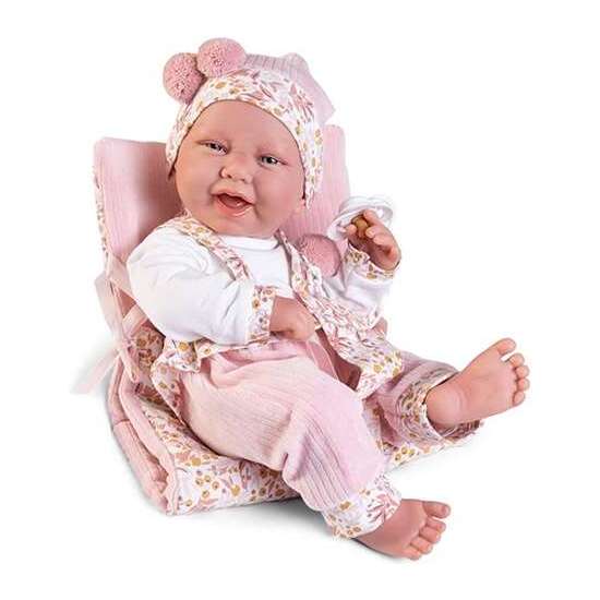 MUÑECA RECIÉN NACIDA CARLA SILLITA Y CAMBIADOR 42 CM image 0