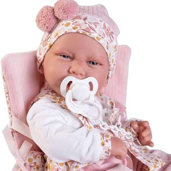 MUÑECA RECIÉN NACIDA CARLA SILLITA Y CAMBIADOR 42 CM image 1