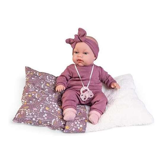 MUÑECA BABY TONETA PALABRITAS,SI APRIETAS SU BARRIGA BALBUCEA CON SACO DE BORREGUILLO 34 CM image 1