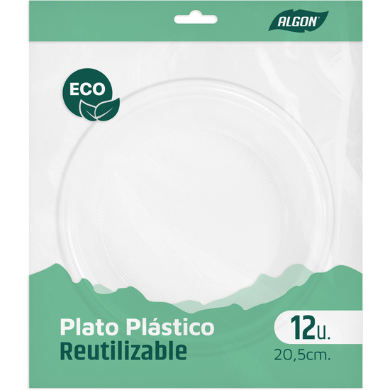 SET-12 PLATO H/RED.PLAST.ECONO.20.5 ALGON image 0