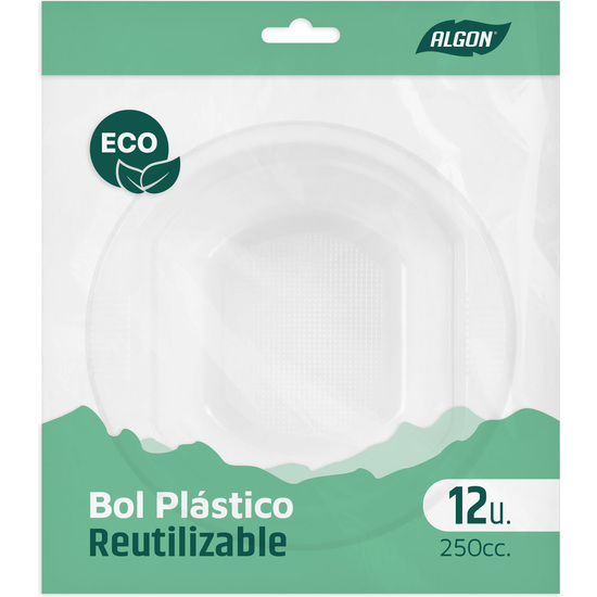 SET-12 BOL PLASTICO ECONO.250CC ALGON image 0