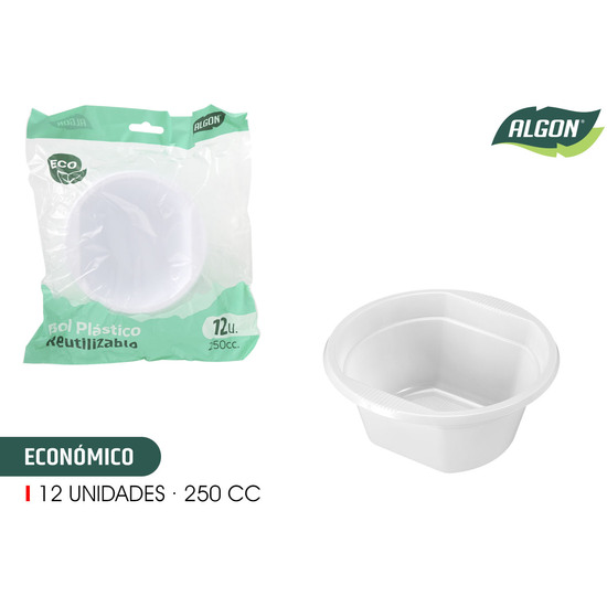 SET-12 BOL PLASTICO ECONO.250CC ALGON image 1