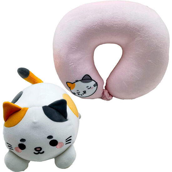 ALMOHADA VIAJE + PELUCHE SWAPSEAZZZ GATO ADORAMALS image 0