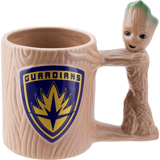 TAZA 3D GROOT GUARDIANES DE LA GALAXIA MARVEL 300ML image 0