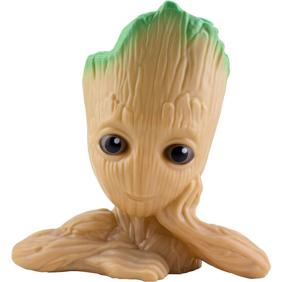 LAMPARA 3D GROOT GUARDIANES DE LA GALAXIA MARVEL 22CM SONIDO image 0