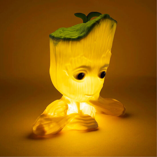 LAMPARA 3D GROOT GUARDIANES DE LA GALAXIA MARVEL 22CM SONIDO image 2