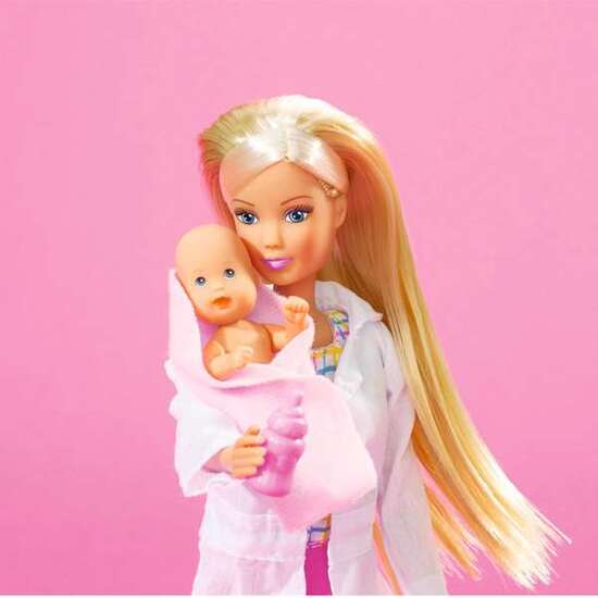 MUÑECA STEFFI LOVE 29 CM PEDIATRA CON 2 BEBES Y ACCESORIOS image 5