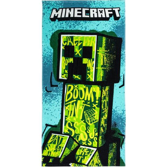 TOALLA ALGODÓN PREMIUM MINECRAFT image 0