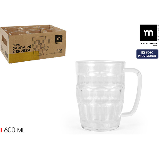 JARRA CERVEZA 600ML PS LA MEDITERRANEA image 1
