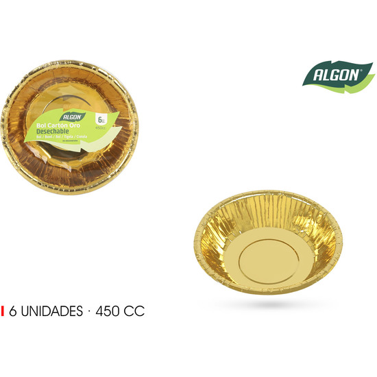 SET-6 BOL CARTON ORO 450CC ALGON image 0