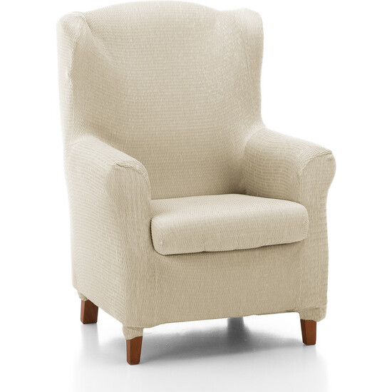 FUNDA SILLÓN OREJERO DÚPLEX TÚNEZ MARFIL image 0