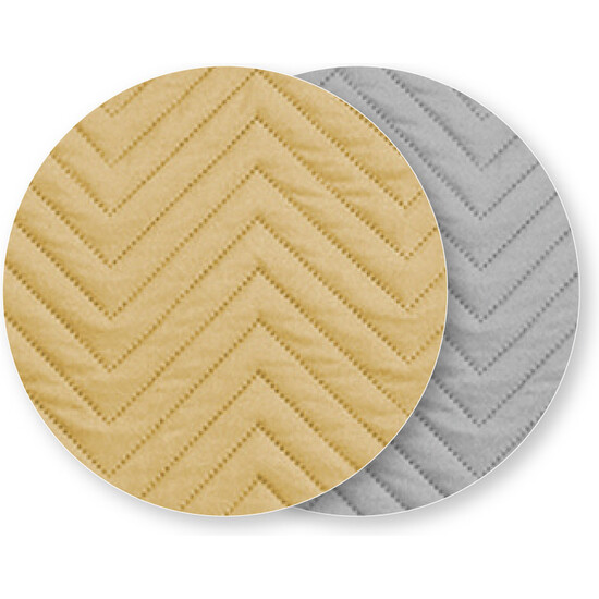 CUBRE SOFÁ MILANO 1 PLAZA MOSTAZA/PERLA image 2