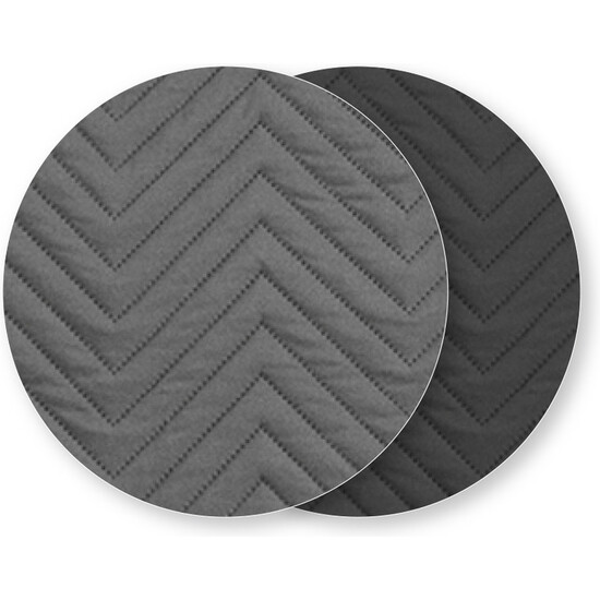 CUBRE SOFÁ MILANO 1 PLAZA ANTRACITA/NEGRO image 2