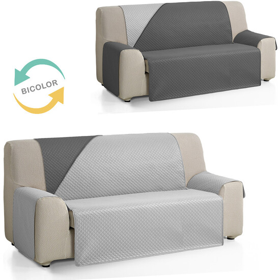 CUBRE SOFÁ DIAMOND 4 PLAZAS XL BERENJENA/SALMÓN image 1