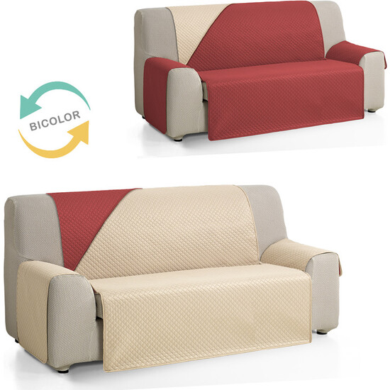 CUBRE SOFÁ DIAMOND 4 PLAZAS XL BEIGE/MARRÓN image 1