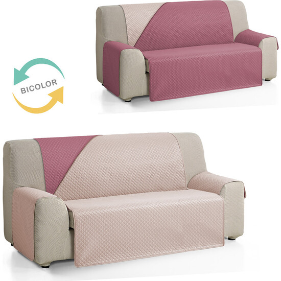 CUBRE SOFÁ DIAMOND 4 PLAZAS XL BEIGE/ROJO image 1