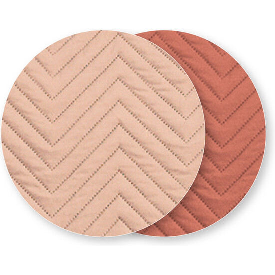 CUBRE SOFÁ DIAMOND 4 PLAZAS TEJA/CORAL image 2