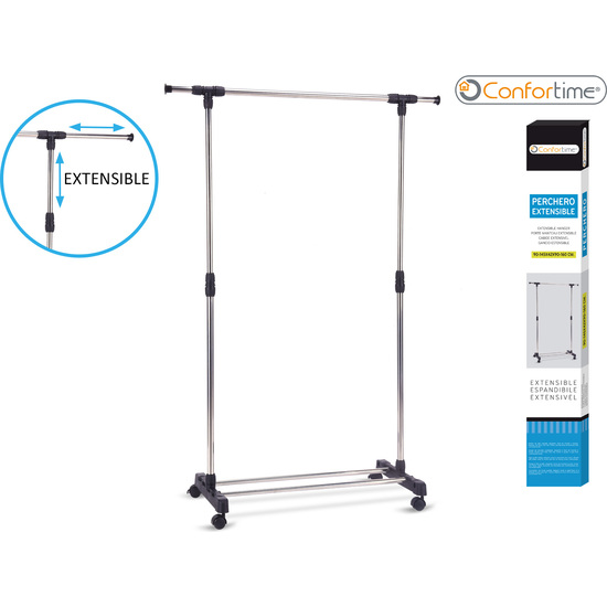 EXTENSIBLE CLOTH RACK 85X42X90-160CM CONFORTIME image 0