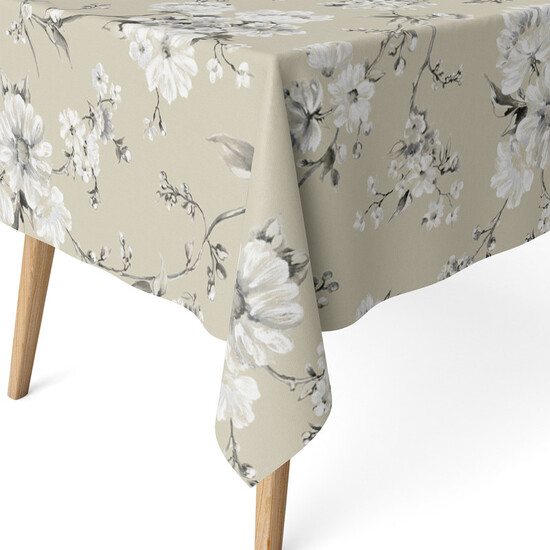 MANTEL RESINADO DANIELA BEIGE 180X140 CM image 0