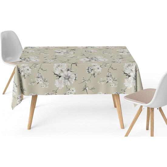 MANTEL RESINADO DANIELA BEIGE 180X140 CM image 1