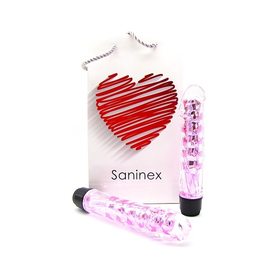 SANINEX VIBRATOR FANTASTIC REALITY METALLIC PINK COLOR image 0