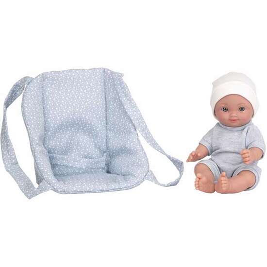 MUÑECA ELEGANCE CALIN  CON CUERPO DE VINILO Y PORTABEBE 26 CM - MODELOS SURTIDOS image 0