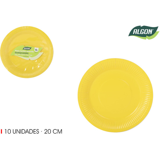 SET-10 PLATO CARTON AMARILLO SOJA20 ALGON image 0