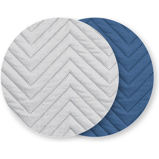 CUBRE SOFÁ DIAMOND 2 PLAZAS GRIS/AZUL image 2