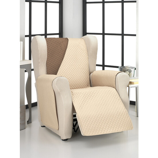 CUBRE SOFÁ DIAMOND 1 PLAZA BEIGE/MARRÓN image 0