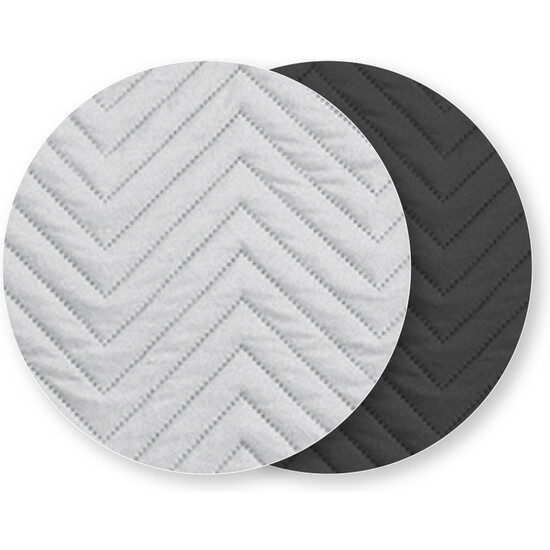 CUBRE SOFÁ DIAMOND 1 PLAZA GRIS/NEGRO image 2
