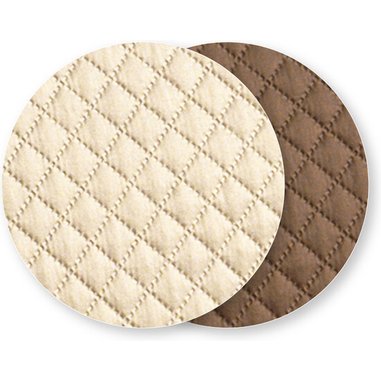 CUBRE SOFÁ DIAMOND 2 PLAZAS BEIGE/MARRÓN image 2