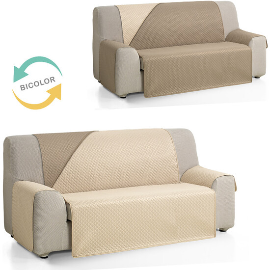 CUBRE SOFÁ DIAMOND 2 PLAZAS XL BEIGE/AGUAMARINA image 1