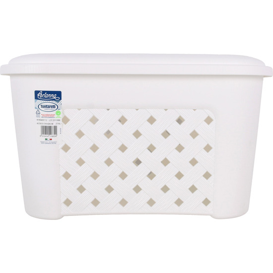 CESTA ROPA C/TAPA 23,6 L ARIANNA BLANCO image 1