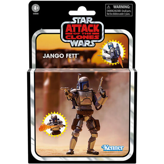 FIGURA JANGO FETT ATTACK OF THE CLONES STAR WARS 9,5CM image 1