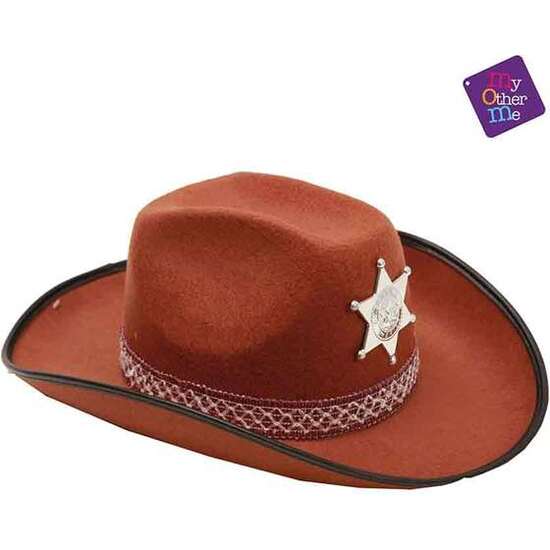 SOMBRERO DE VAQUERO MARRÓN  58 CM image 0