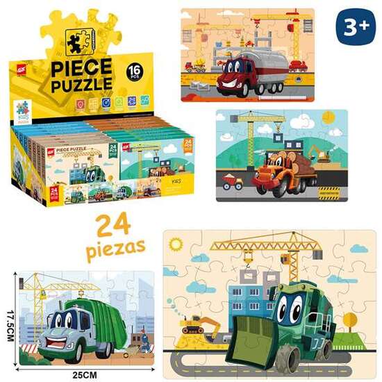 PUZZLE 24 PIEZAS OBRAS PÚBLICAS25 X 17,50 CM - MODELOS SURTIDOS image 0
