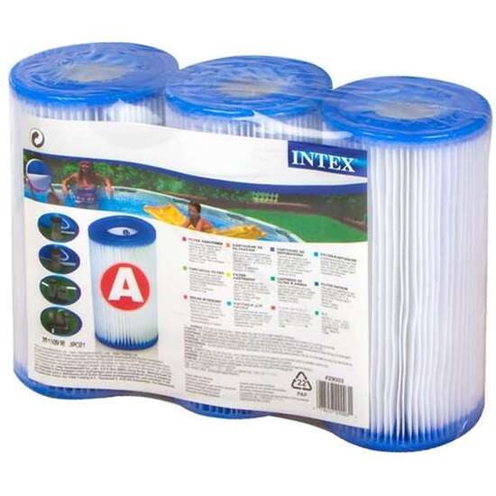 FILTRO DEPURADORA INTEX TIPO A. PACK DE 6 CARTUCHOS image 1